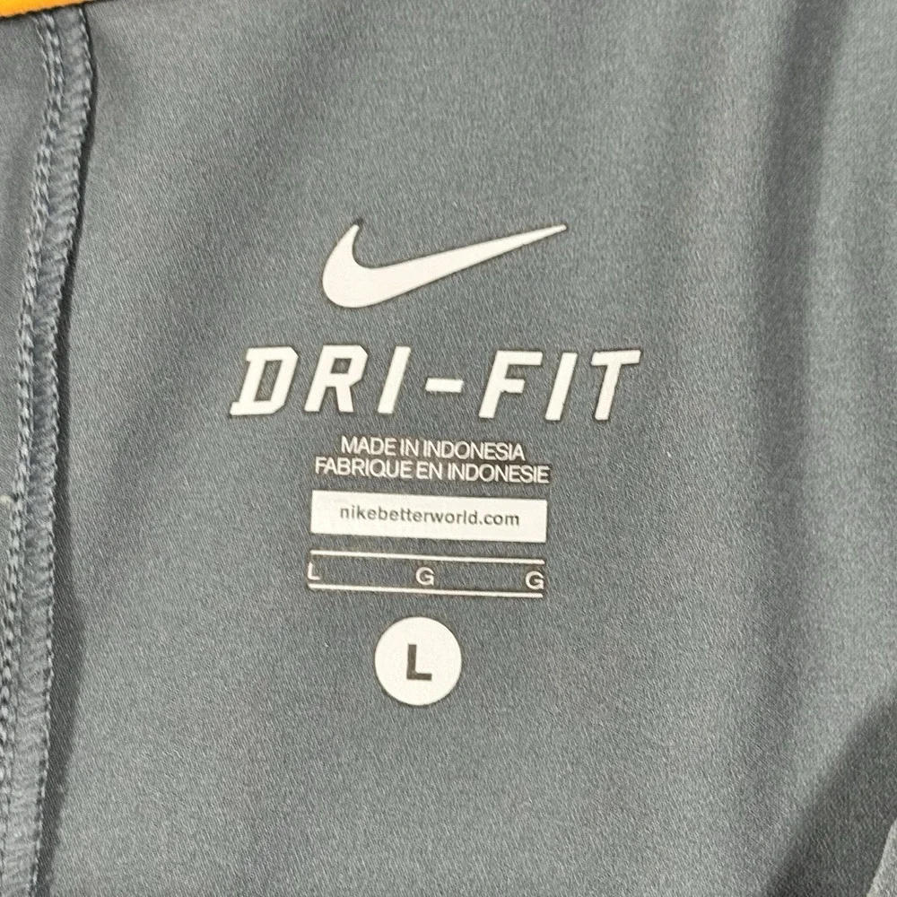 Nike‎ Dri-FIT Tennessee Volunteers Coaches Polo Shirt Large Gray Short Sleeve